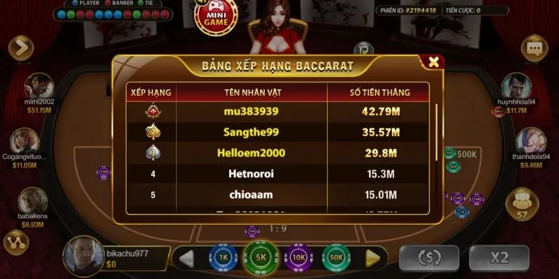 Baccarat gia tri loi ich