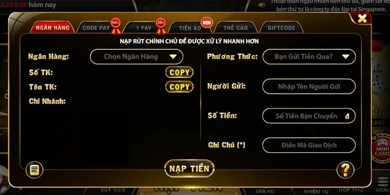 Giao dich ngan hang GO88