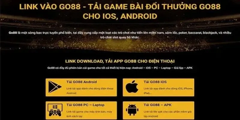 Tai app GO88 link tai Android