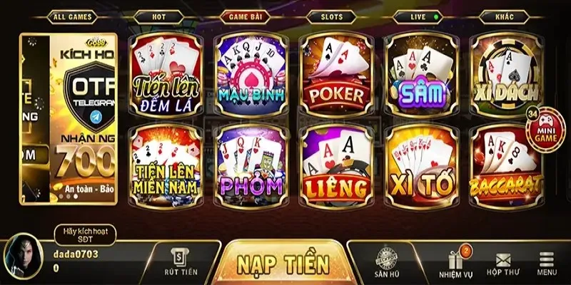 Tham gia trai nghiem game bai doi thuong sau khi nap tien Tham gia trai nghiem game bai doi thuong sau khi nap tien