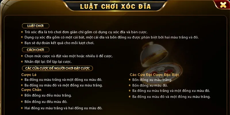 luat choi xoc dia luat choi xoc dia