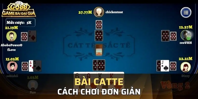Những thuật ngữ có trong game bài Catte Những thuật ngữ có trong game bài Catte